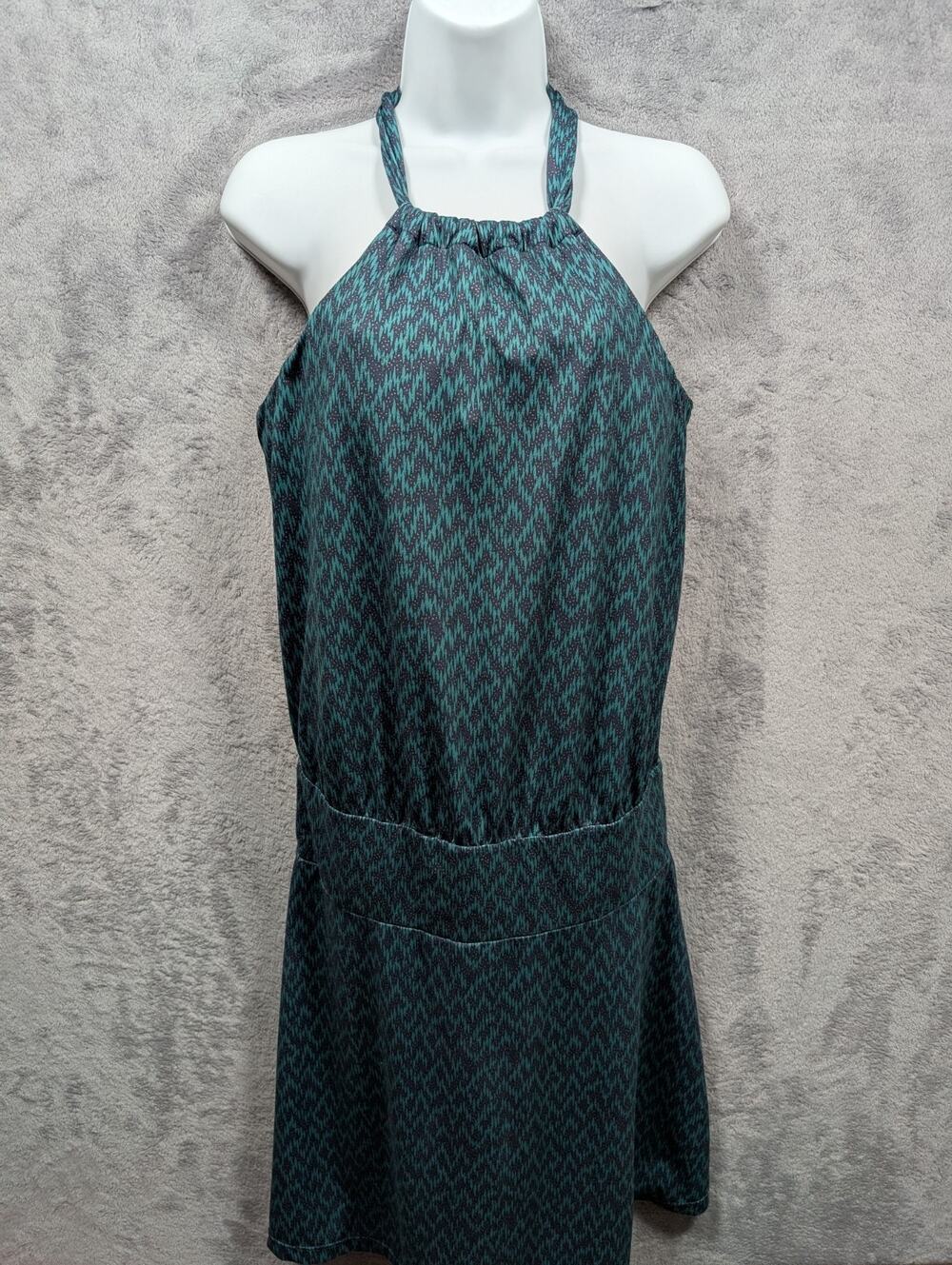 PrAna Dress Women Size Small Tight Athletic Fit Stretchy Halter Neck Breast Pad